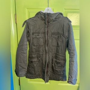 American Eagle Dark Green Winter Coat